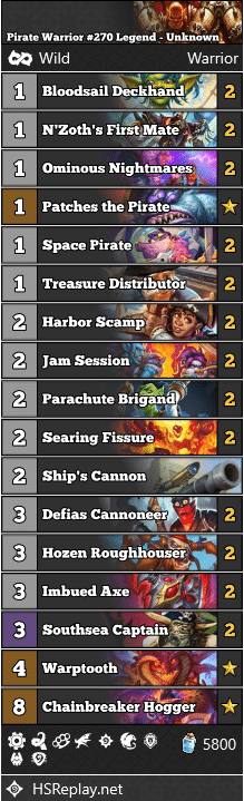 Pirate Warrior #270 Legend - Unknown