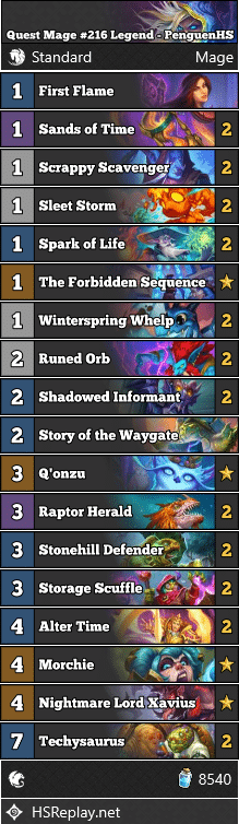 Quest Mage #216 Legend - PenguenHS