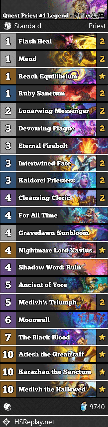 Quest Priest #1 Legend - 抖音cs海胆