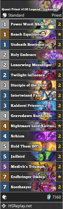 Quest Priest #130 Legend - Unknown