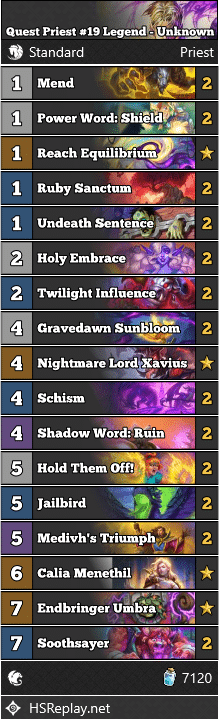 Quest Priest #19 Legend - Unknown