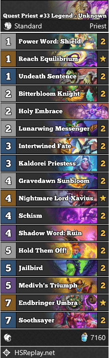 Quest Priest #33 Legend - Unknown