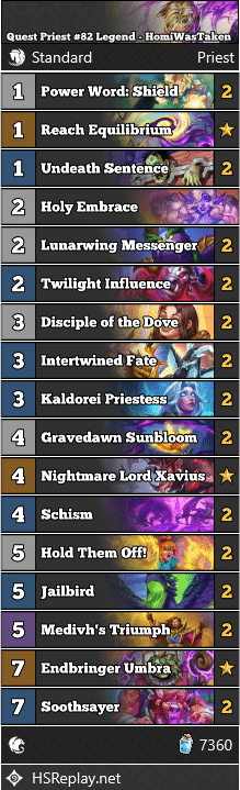 Quest Priest #82 Legend - HomiWasTaken