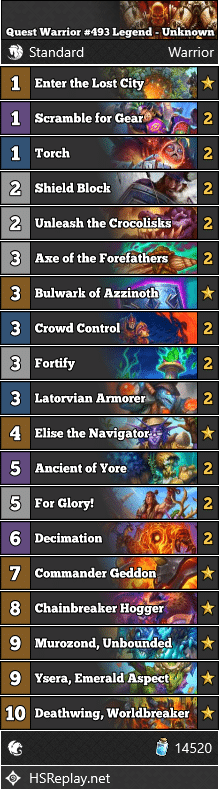 Quest Warrior #493 Legend - Unknown