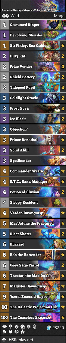 Renathal Hostage Mage #365 Legend - Unknown