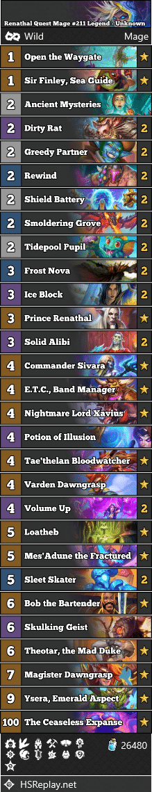 Renathal Quest Mage #211 Legend - Unknown