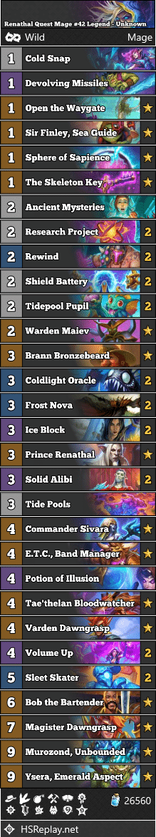 Renathal Quest Mage #42 Legend - Unknown