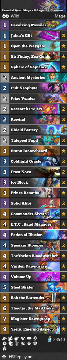 Renathal Quest Mage #98 Legend - Unknown