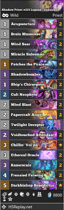 Shadow Priest #215 Legend - Unknown