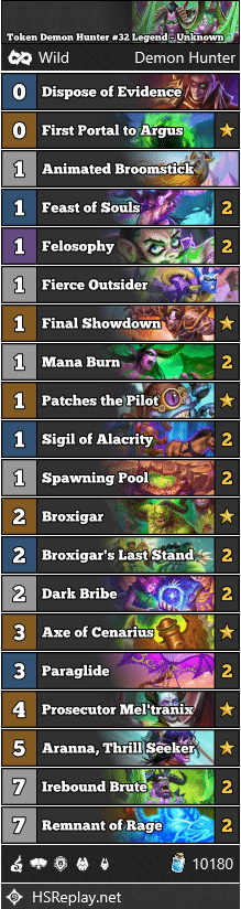 Token Demon Hunter #32 Legend - Unknown