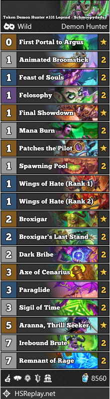 Token Demon Hunter #331 Legend - Schmoopydady