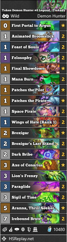 Token Demon Hunter #8 Legend - Tinkady