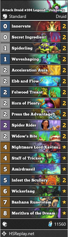 Attack Druid #104 Legend - Unknown