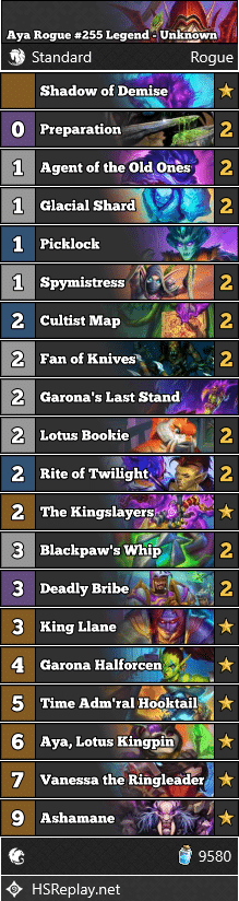 Aya Rogue #255 Legend - Unknown