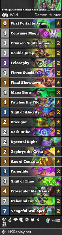Broxigar Demon Hunter #20 Legend - Unknown