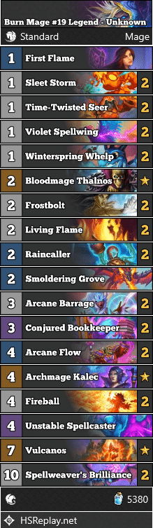 Burn Mage #19 Legend - Unknown