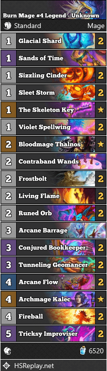 Burn Mage #4 Legend - Unknown
