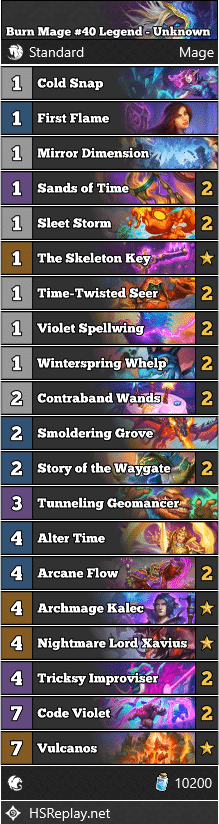 Burn Mage #40 Legend - Unknown