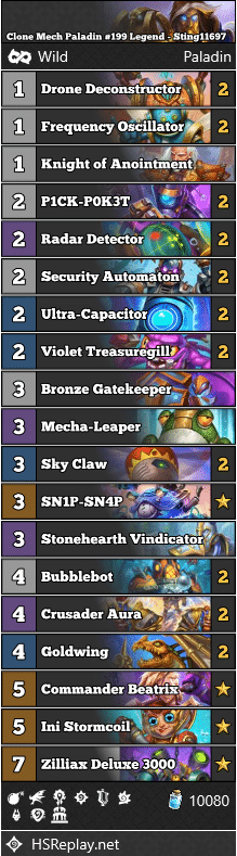 Clone Mech Paladin #199 Legend - Sting11697