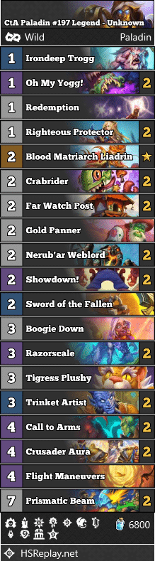 CtA Paladin #197 Legend - Unknown