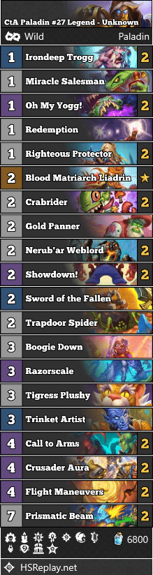 CtA Paladin #27 Legend - Unknown