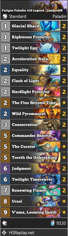 Fatigue Paladin #18 Legend - JambreHS