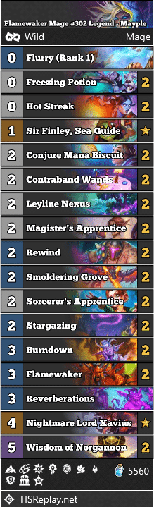 Flamewaker Mage #302 Legend - Mayple