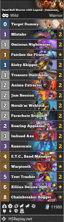 Hand Buff Warrior #485 Legend - Unknown