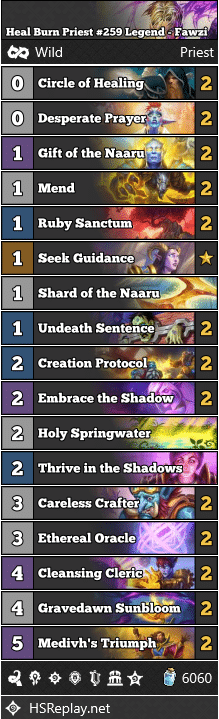 Heal Burn Priest #259 Legend - Fawzi