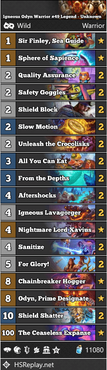 Igneous Odyn Warrior #49 Legend - Unknown