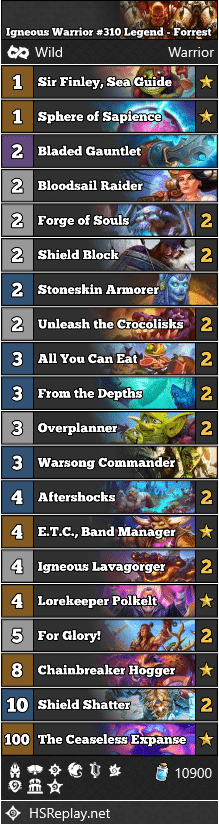 Igneous Warrior #310 Legend - Forrest