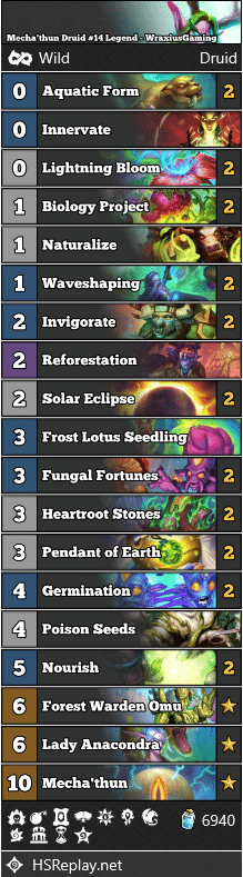 Mecha'thun Druid #14 Legend - WraxiusGaming