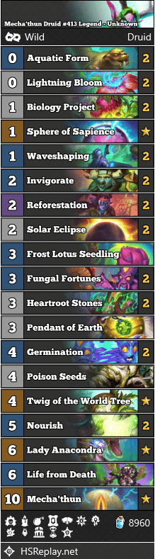 Mecha'thun Druid #413 Legend - Unknown