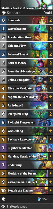 Merithra Druid #118 Legend - Unknown