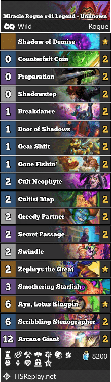 Miracle Rogue #41 Legend - Unknown