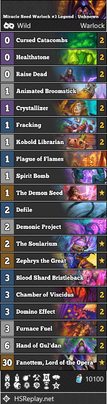 Miracle Seed Warlock #3 Legend - Unknown