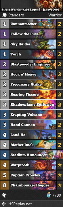 Pirate Warrior #298 Legend - jakeyp0096