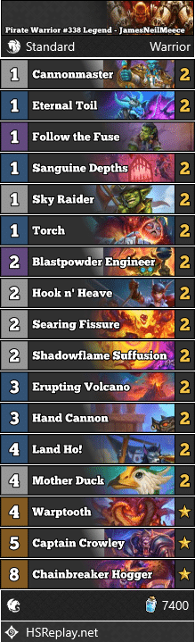 Pirate Warrior #338 Legend - JamesNeilMeece