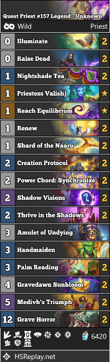 Quest Priest #157 Legend - Unknown