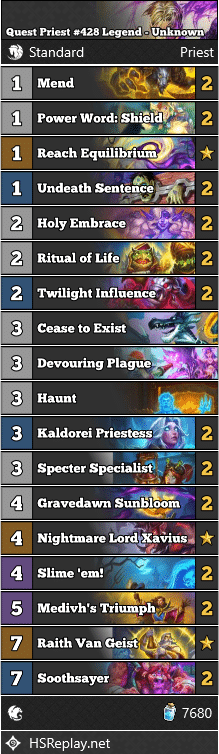 Quest Priest #428 Legend - Unknown