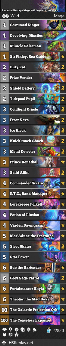Renathal Hostage Mage #43 Legend - Unknown