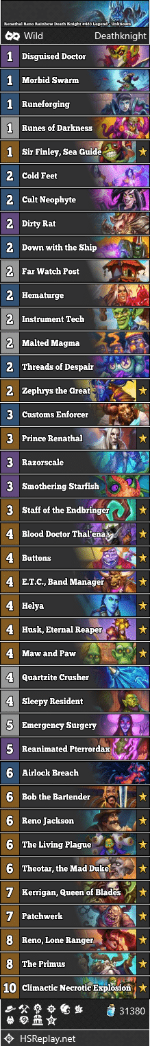 Renathal Reno Rainbow Death Knight #483 Legend - Unknown