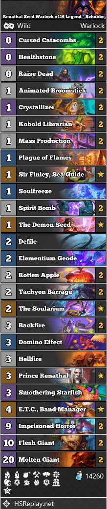 Renathal Seed Warlock #116 Legend - Schobbe