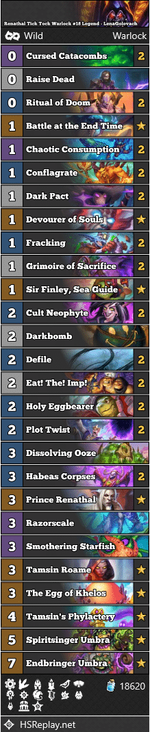 Renathal Tick Tock Warlock #18 Legend - LenaGolovach