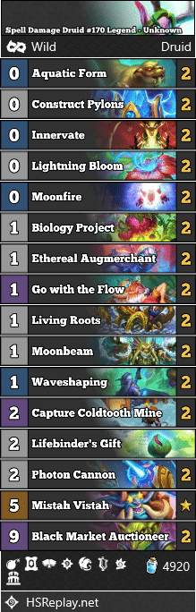 Spell Damage Druid #170 Legend - Unknown