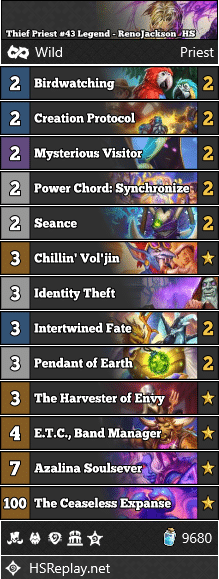 Thief Priest #43 Legend - RenoJackson_HS