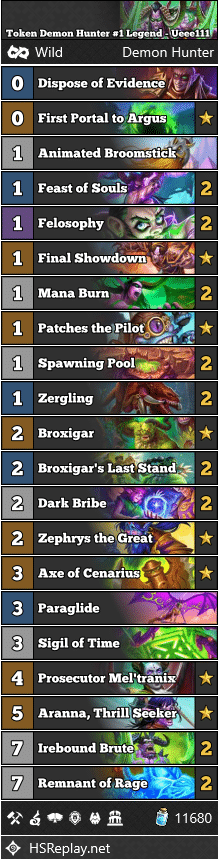 Token Demon Hunter #1 Legend - Ueee111