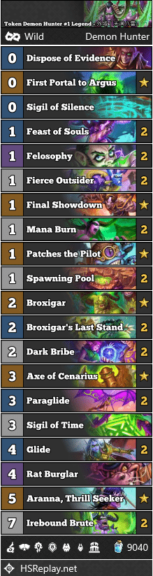 Token Demon Hunter #1 Legend - 外域丨天满八雲