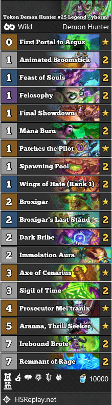 Token Demon Hunter #25 Legend - yhorm