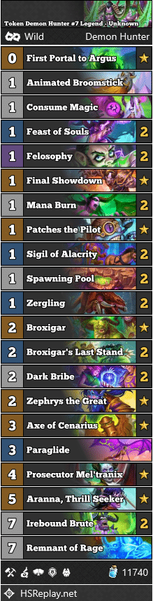 Token Demon Hunter #7 Legend - Unknown